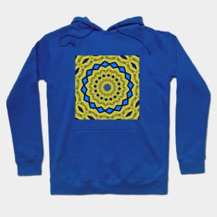 Peacock Feathers Mandala Kaleidoscope Abstract 1 Hoodie